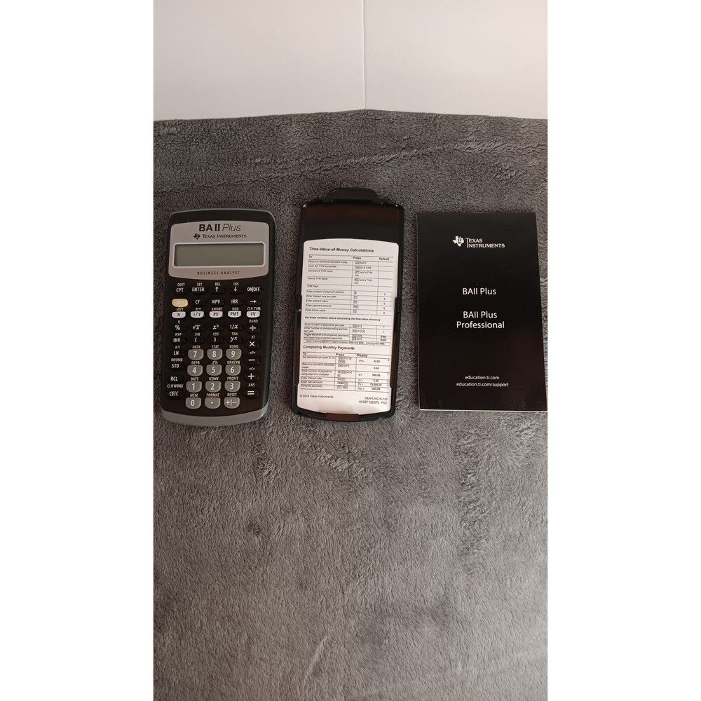Texas Instruments BA Plus Business Analyst Calculator. Tested Working.